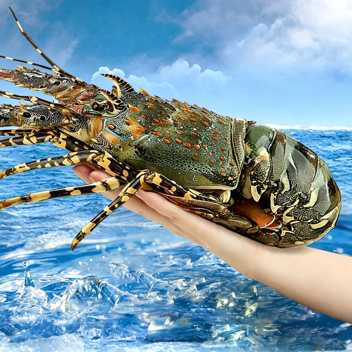 Frozen Extra-Large Green Spiny Lobsters